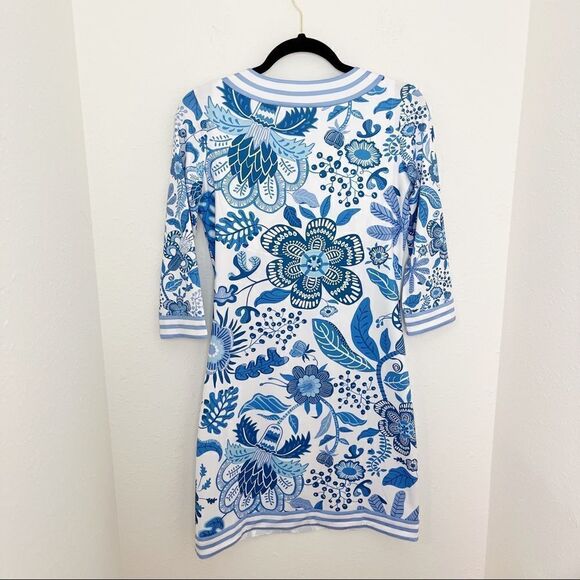 Gretchen Scott Split Neck Jersey Performance Dress - Picture 7 of 8